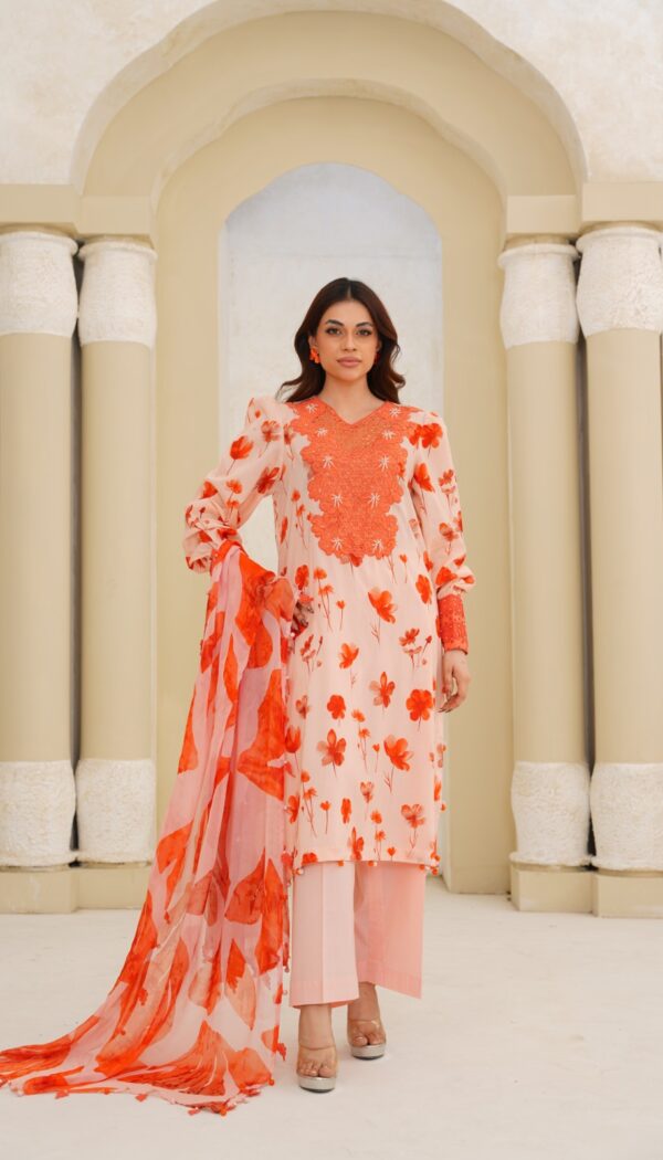 3 Piece Embroidered Lawn Suit Ready to Wear